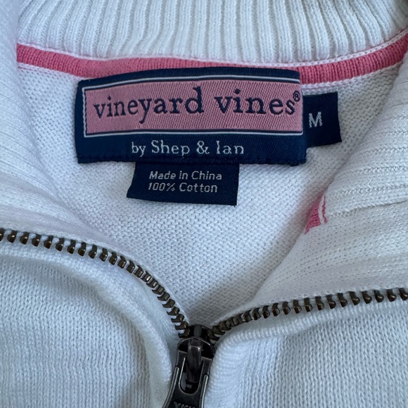 Women’s Vineyard Vines - by Shep & lan White long sleeve sweater 100% Cotton - Picture 5 of 5